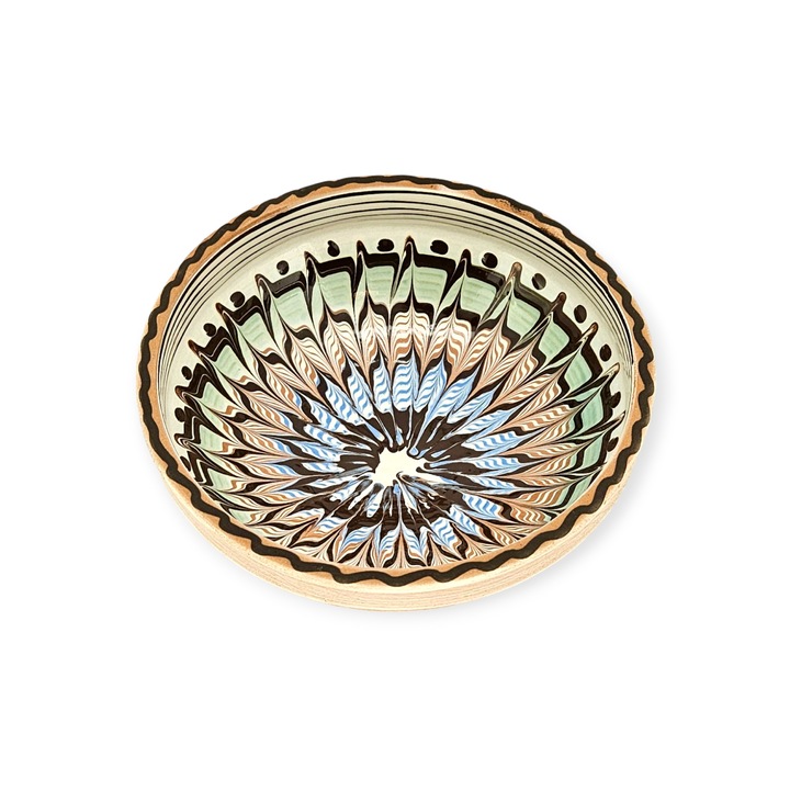 Strachina Traditionala CERAMICA DE HOREZU 1315 model Spic culoare Multicolora 15cm