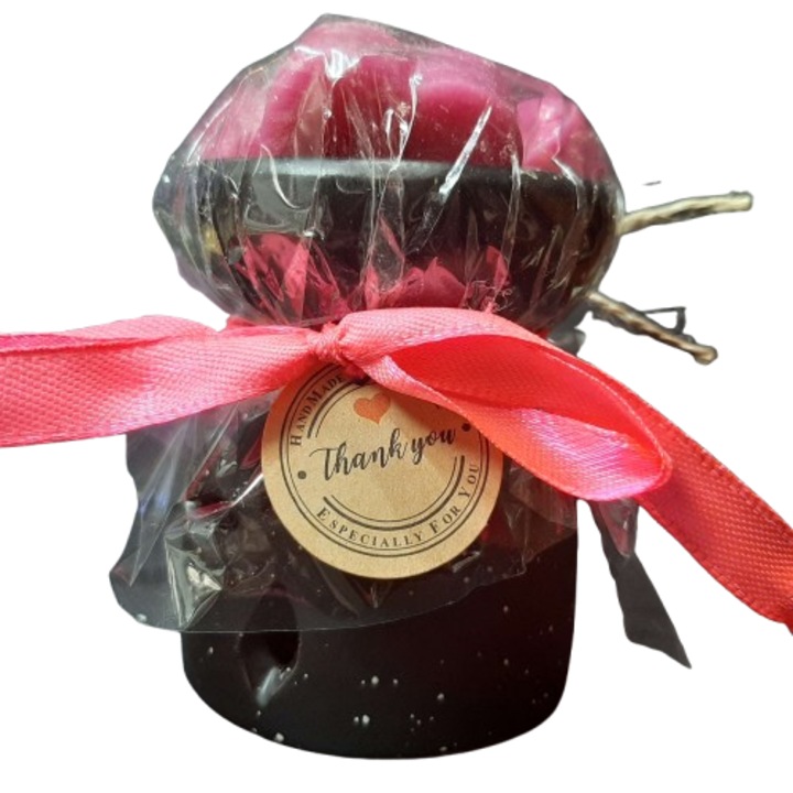 Set difuzor Wax Melts si figurine de ceara de soia parfumata, Sakura – Flori de cires, Bergamot, Aromelaborcanel, handmade, aromaterapie, ceara naturala