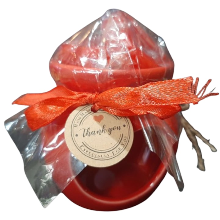 Set difuzor Wax Melts si figurine de ceara de soia parfumata, Sweet Rose – Trandafir de Dulceata, Aromelaborcanel, handmade, aromaterapie, ceara naturala