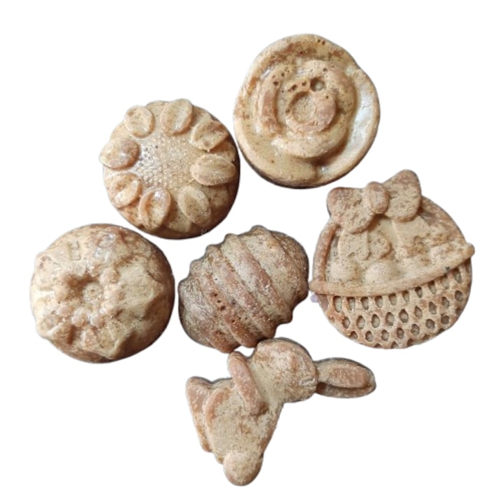 Set Wax Melts figurine de ceara de soia parfumata, Chocolate – Cafea, Scortisoara, Vanilie, Aromelaborcanel, handmade, aromaterapie, ceara naturala, 25g