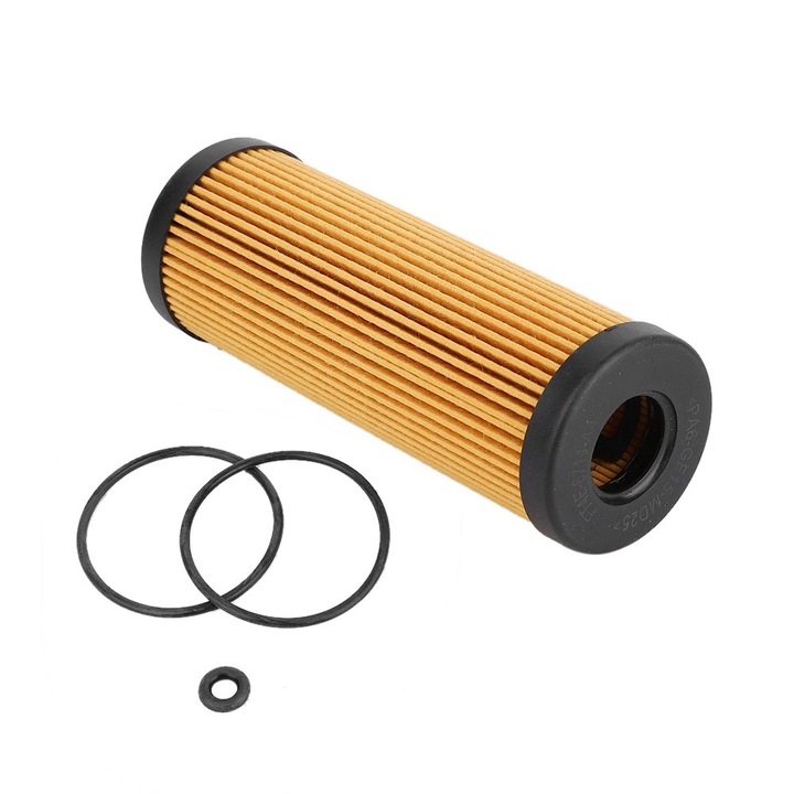 AMRINUGL motorolajszűrő, kompatibilis a FORD MUSTANG 2017-2019 modellekkel, redőzött kialakítás, poliuretán anyag, tömítésekkel együtt.