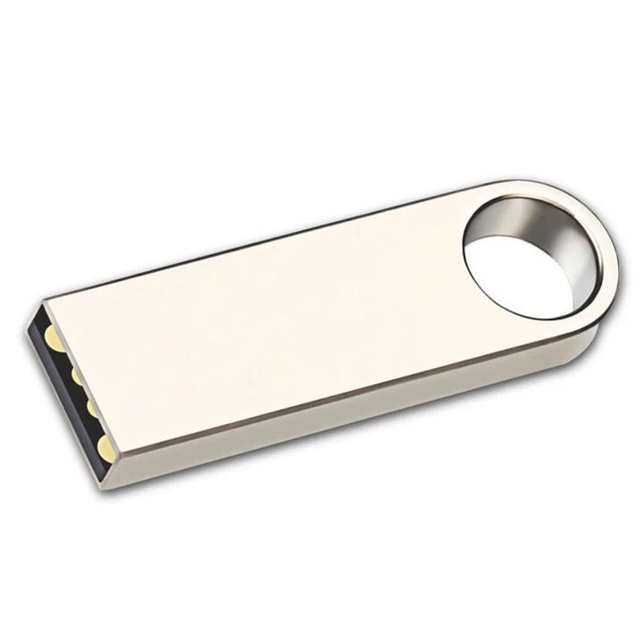 Memorie USB Jalleria, 128GB, argintie, design cap-less, portabila