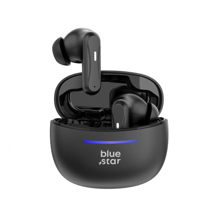 Casti audio Blue Star BK44, TWS, Negru