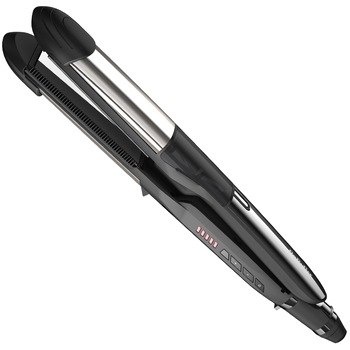 Placa de indreptat parul BaByliss Ultra Sonic Steam ST495E, 39 x110 mm, Ionizare, 5 trepte temperatura 150°-230°C, functie Steam, oprire automata, suport, Inox Placa de indreptat parul BaByliss Ultra Sonic Steam ST495E, 39 x110 mm, Ionizare, 5 trepte temperatura 150°-230°C, functie Steam, oprire automata, suport, Inox