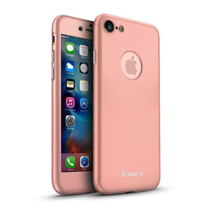 Калъф FullBody MyStyle iPaky Rose-Gold за Apple iPhone 6 / Apple iPhone 6S пълно покритие 360 градуса с безплатно защитно фолио