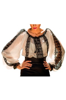 Ie din borangic alb MarIa Ie din borangic alb MarIa