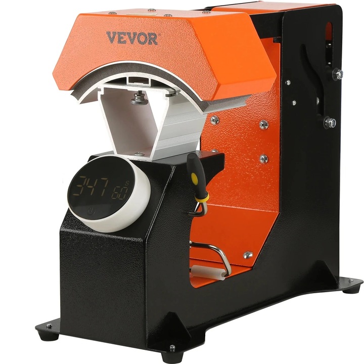 Автоматична термопреса за шапки, 350 W, 3 в 1, сменяеми плочи, сребриста