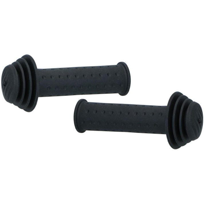 Mansoane bicicleta Dunlop 115mm, antiderapante, confortabile, negre, set 2 buc.