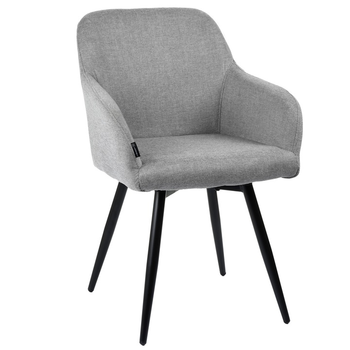 Въртящ се стол ESMO, ExitoDesign, сив, метален, 83x56x59см