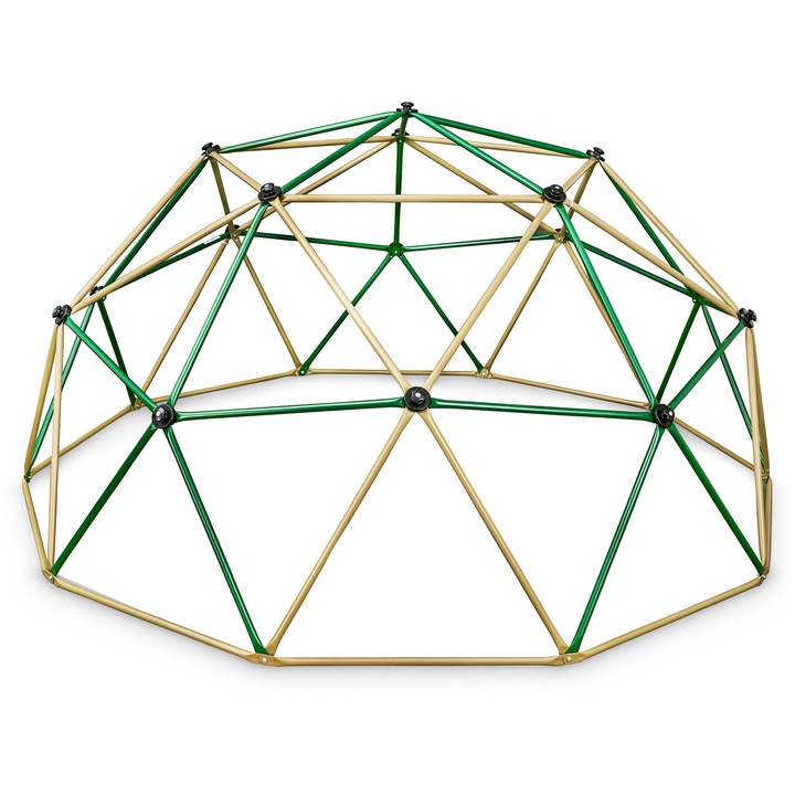 Set Copertina De Escalada, Hypermotion, Capacitate Maxima 350 kg, Pentru Copii Peste 3 Ani, Tub De Otel Vopsit Electrostatic, Prize De Escalada Din Plastic, Ø 3 Mx1, 5 M, Multicolor, 1 Pereche De Manusi