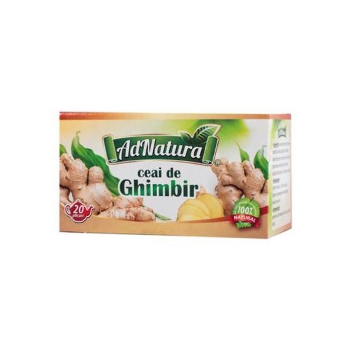 Ceai de Ghimbir, 20 pliculete, AdNatura