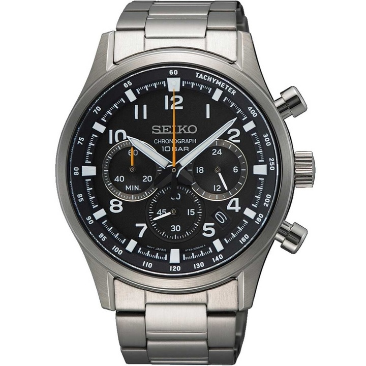 Ceas barbatesc Seiko SSB447P1 Quartz Argintiu