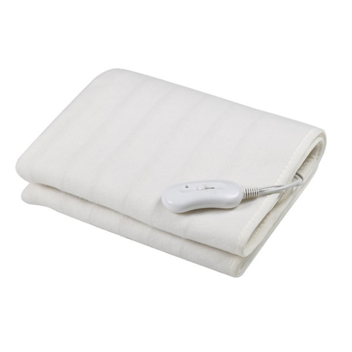ESPERANZA elektromos takaró, 150x80 cm, szatén, 60 W, fehér