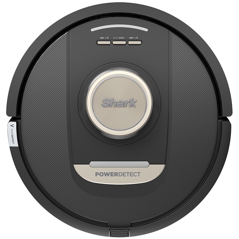 Robot de aspirare cu mop Shark PowerDetect NeverTouch Pro 2in1 RV2800ZEEU, statie NeverTouch Pro reincarcare, auto-curatare, alimentare cu apa si golire automata, 2l, 14.8V, autonomie max 110 min, negru