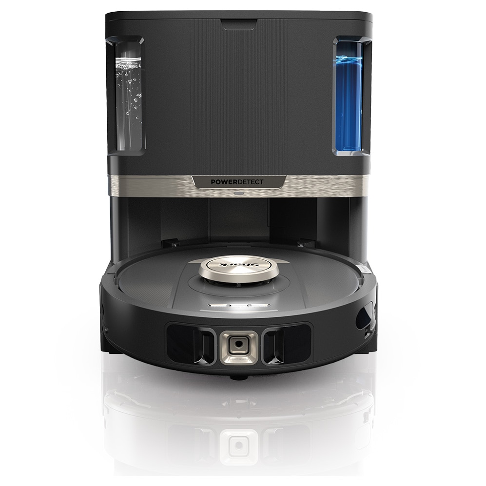 Robot de aspirare cu mop Shark PowerDetect NeverTouch Pro 2in1 RV2800ZEEU, statie NeverTouch Pro reincarcare, auto-curatare, alimentare cu apa si golire automata, 2l, 14.8V, autonomie max 110 min, negru