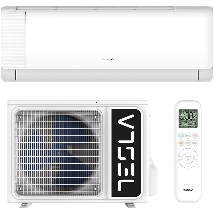 Tesla Superior TA35QQET WI-FI 12000 BTU klíma, A+++/A++ energiaosztály, Inverter, Fűtés, Turbó, I Feel, Penészgátló funkció, Időzítő, Mosható szűrő, Nagy sűrűségű szűrő, 3D légáramlás, Külső egység fűtése, R32