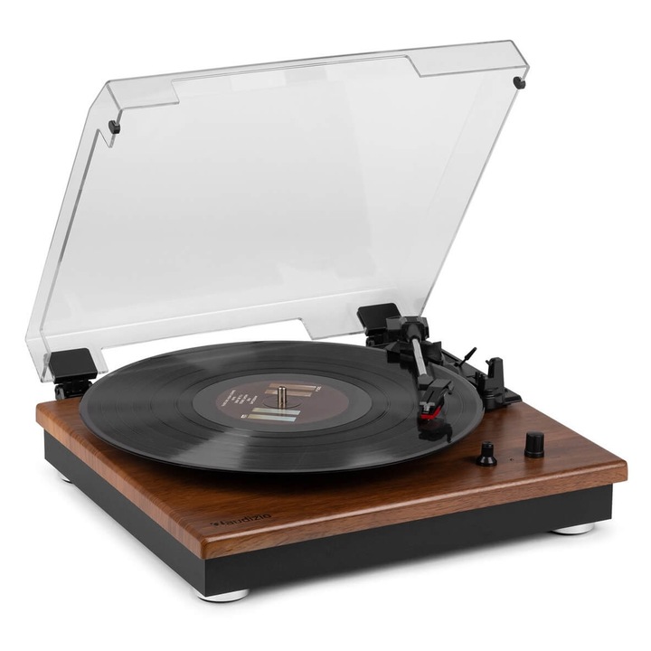 Ретро грамофон Audizio RP112L с Bluetooth високоговорители – Светло дърво