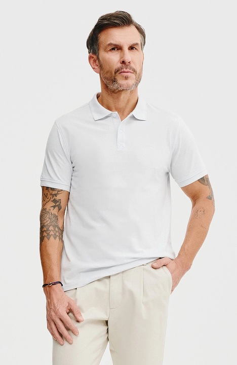 Pako Lorente férfi pólóing, világoskék, pamut, gombos gallérral, Világoskék, 2XL