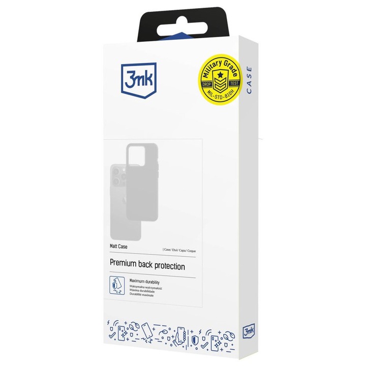 3MK Matt TPU anyagú telefontok Redmi 14c kompatibilis W-3MatCas-Red14c