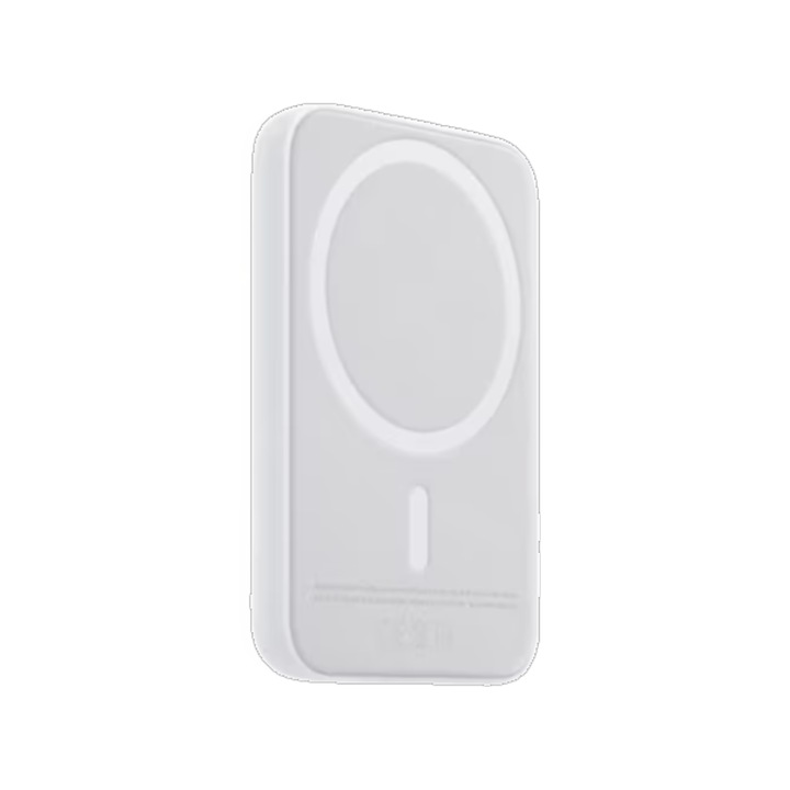 Батерия с безжично зареждане, 5000mAh, Външна, Съвместима с Apple 11/12/13/14/15 Plus/Mini/Pro/Pro Max, бяла