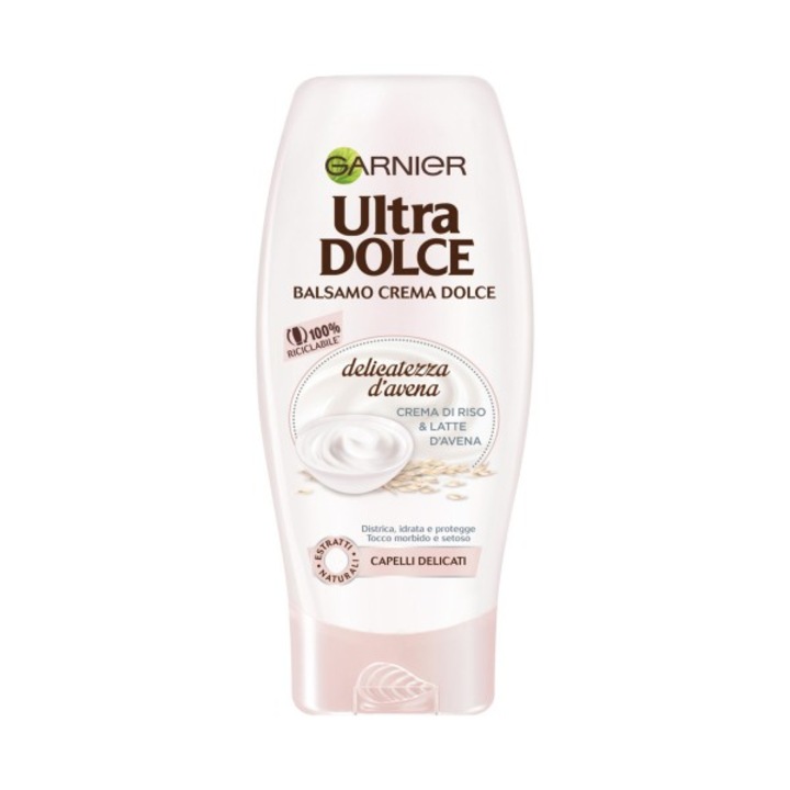GARNIER Ultra Dolce balsam delicat hipoalergenic cu crema de orez si lapte de ovaz - 360 ml