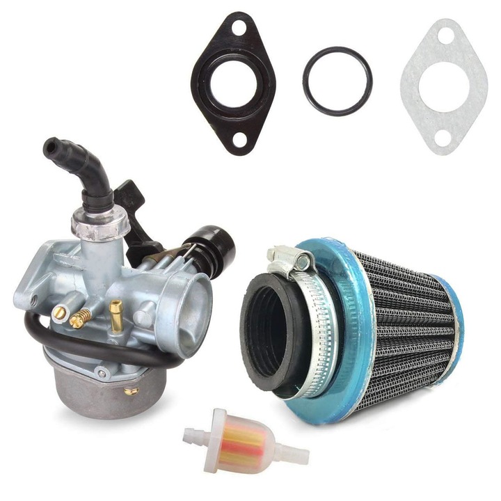Kit complet carburator PZ19 cu filtru de aer 35mm pentru motociclete off-road 50cc-125cc