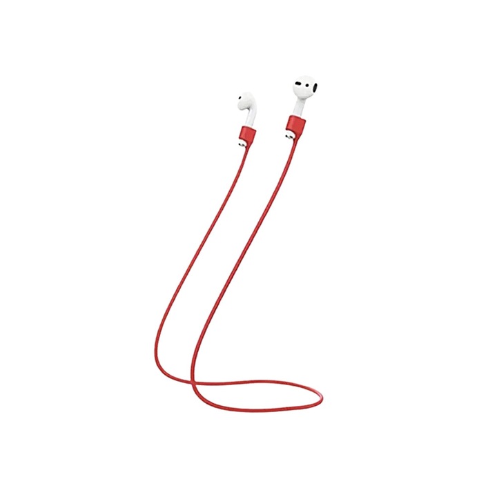 Accesoriu suplimentar: curea pentru casti, silicon rosu