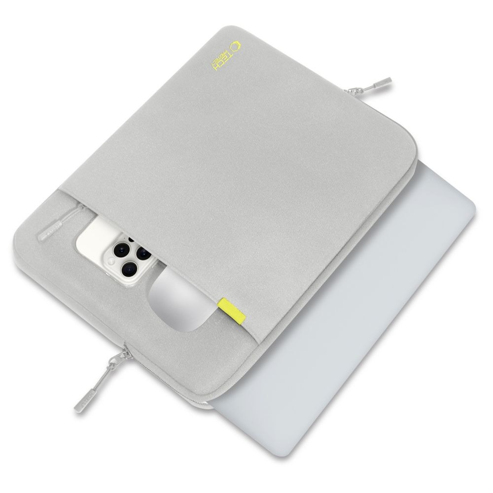 Husa TECH-PROTECT Defender compatibila cu laptop 15/16 inch, Grey