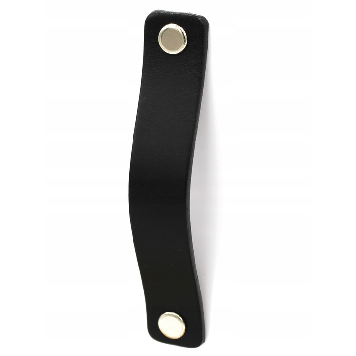 Maner din piele, Black Tree, 96mm, negru, lungime 110mm, latime 20mm