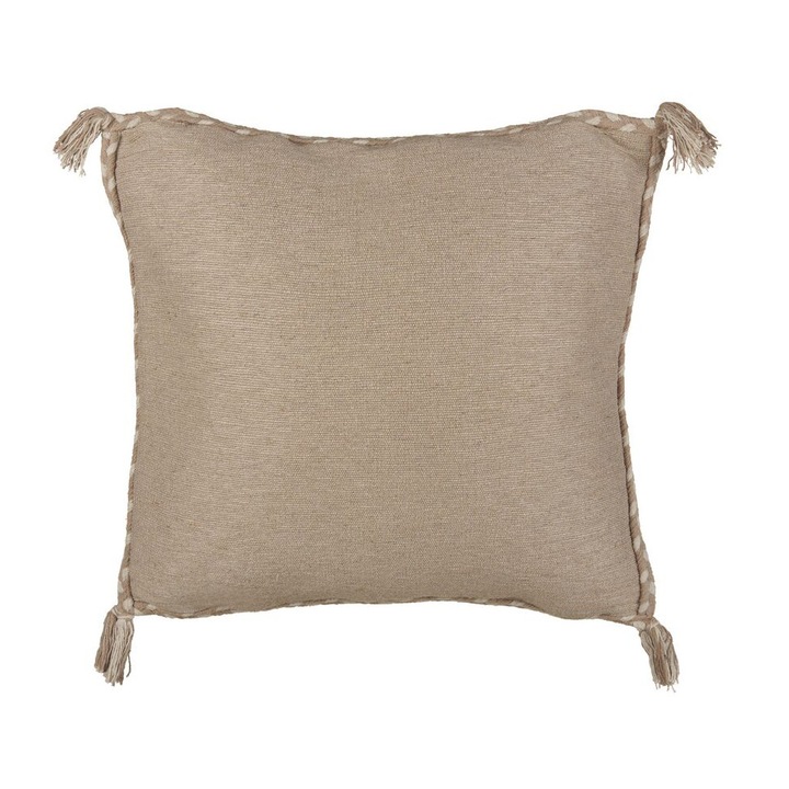 Perna din iuta bej 45 x 45 cm Erigeron