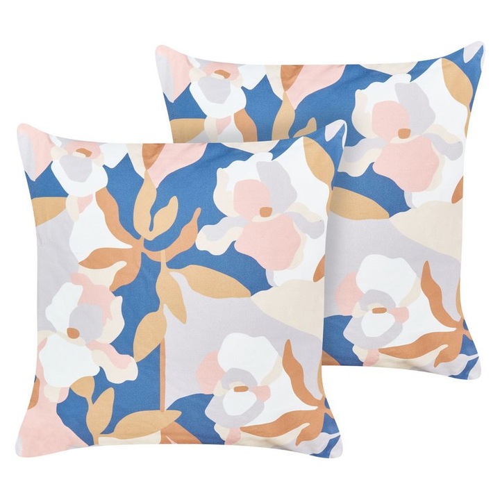 Set de 2 perne pentru exterior Verezzi Imprimeu floral 45 x 45 cm Multicolor