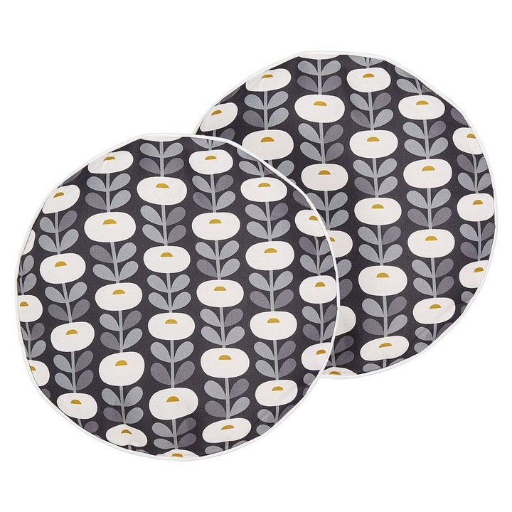 Set de 2 perne pentru exterior Valsorda Imprimeu geometric 40 x 40 cm Gri