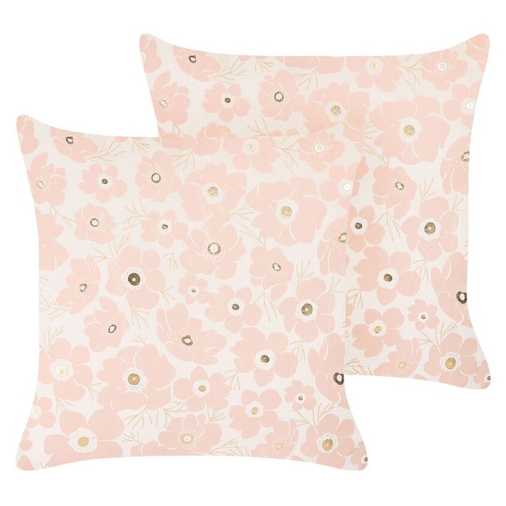 Set de 2 perne de catifea multicolore 45 x 45 cm Triteleia