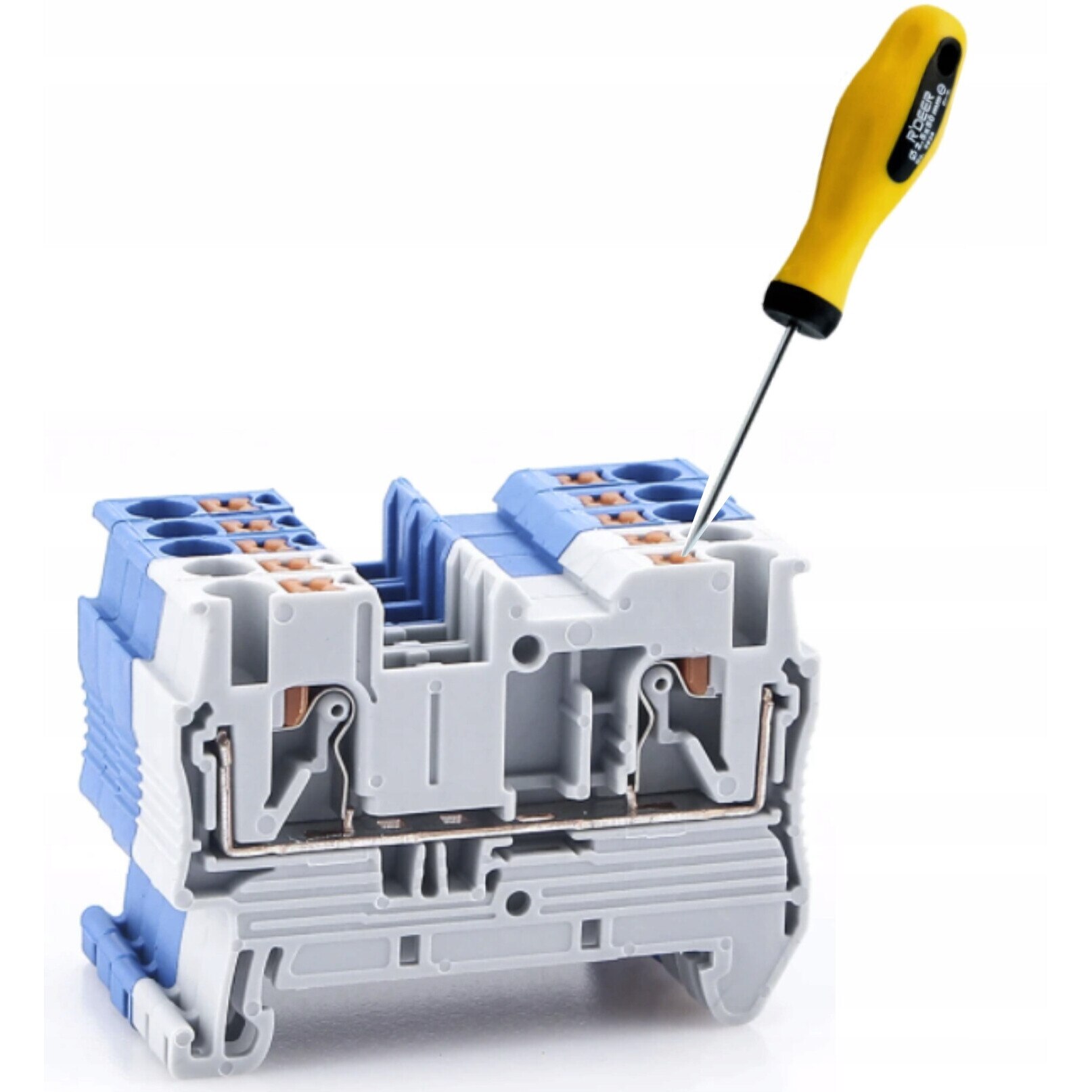 ZUG PT 2.5 conector rosu sina DIN, PHEONIX CONTACT - eMAG.ro