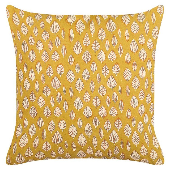 Perna din bumbac galben mustar 45 x 45 cm Ginnala