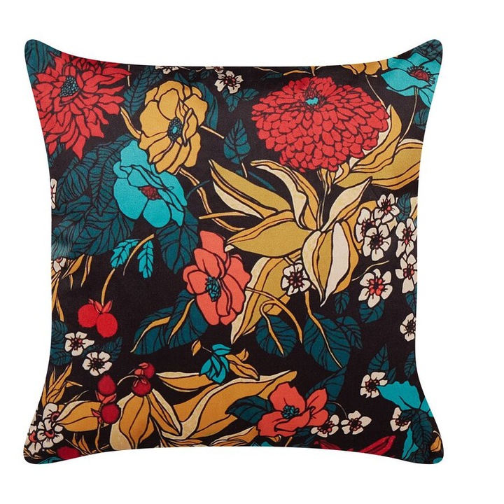 Perna din catifea multicolora 45 x 45 cm Protea