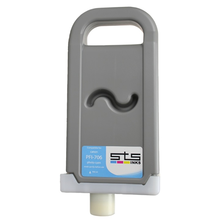 Cartus toner PFI 706 Photo Cyano 20000 Pagini Compatibil Canon iPF8300/iPF8400/iPF9400-700ML