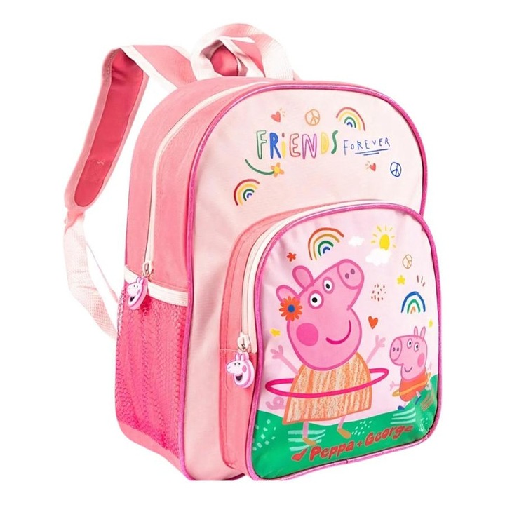 Ghiozdan Peppa Pig cu 2 Compartimente