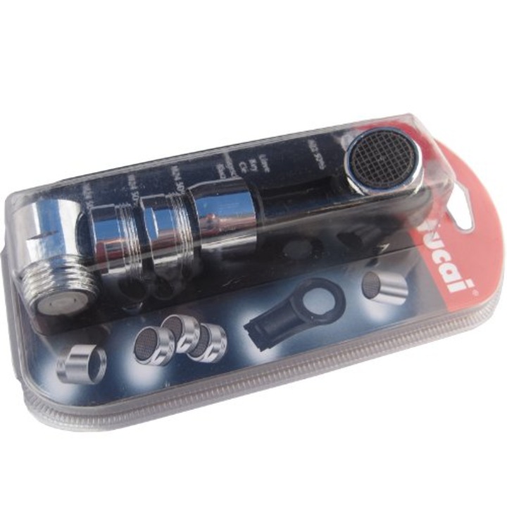 Set perlatori pentru baterii, Tucai, 3 x M24 GZ, 1 x F22 GW, cromat, 1/2"