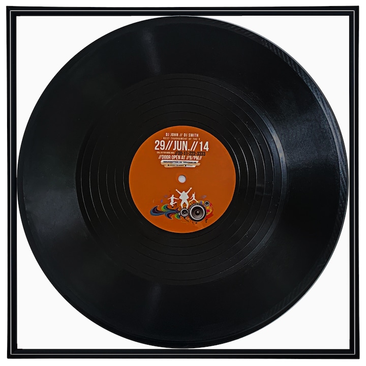 Рамка за винилови плочи, Стенни рамки за обложки на албуми, Държач за винилови плочи, за музикални албуми 12,5x12,5 инча, Черен, 1 пакет