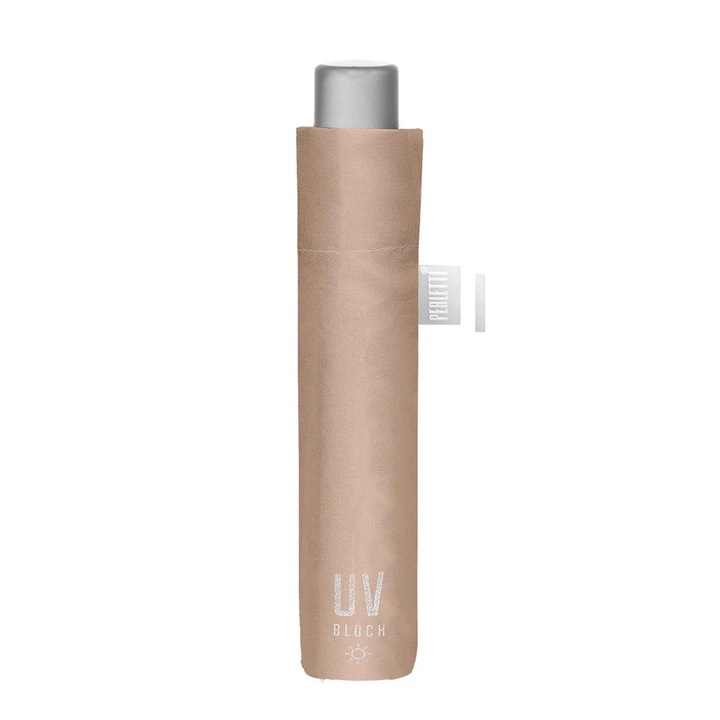 Umbrela Extraslim Perletti Time 26409, protectie UV50, Pentru Femei, Bej