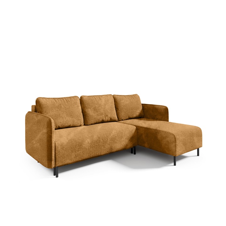 Canapea coltar Humi Hoya, 236x92cm, 3 perne