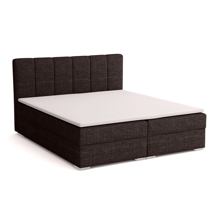Pat Boxspring Norrby, Humi, 200x200cm, cu topper T28