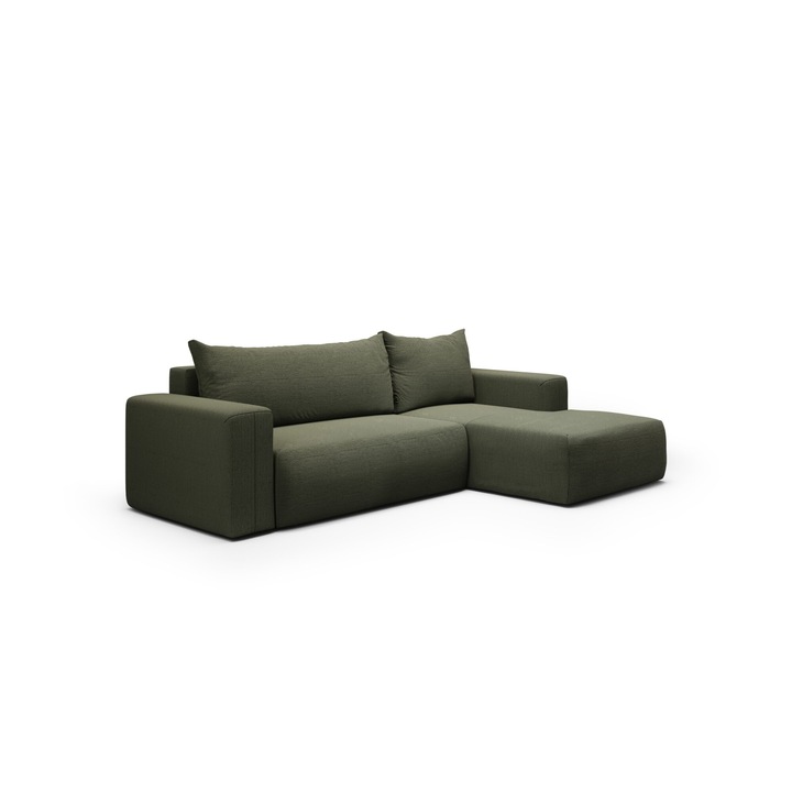 Canapea coltar Revolto L, Humi, 268x163cm, 2 locuri, gri