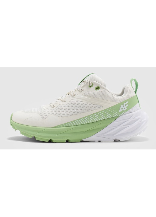 4F SPEED HIKER női tornacipő, Gorpcore dizájn, fényvisszaverő fűzőkkel, zöld, textil/hálós, 41 EU
