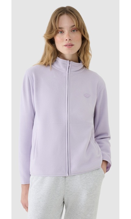 Polar Femei 4F 220gsm Violet - Izolatie Termica si Confort, Tehnologie 4FWarm, Activitati Sportive si Zilnice