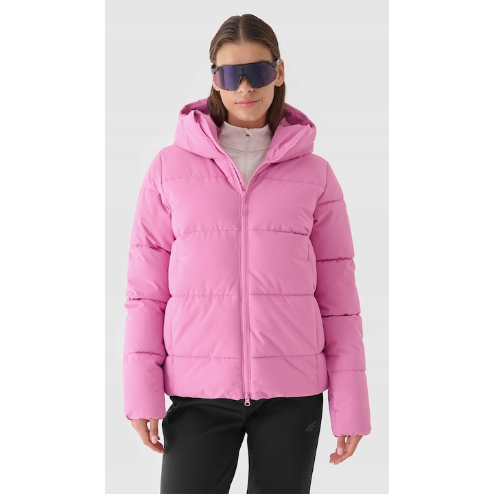 Női síkabát 4F, NeoDry, rózsaszín, vízálló, poliészter szigetelés, 2XL INTL