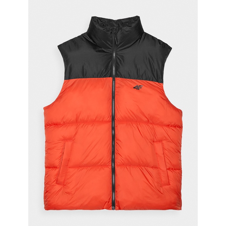 Vesta Matlasata Barbati 4F Rip-Stop, Hidrofoba, Umplutura Sintetica, Rosu, Stil Urban, AW24