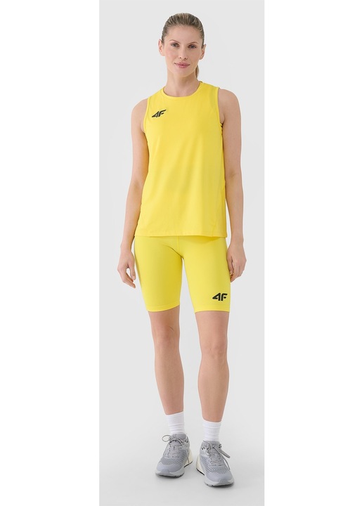 4F sport leggings, gyorsan szarado, sarga, Sárga