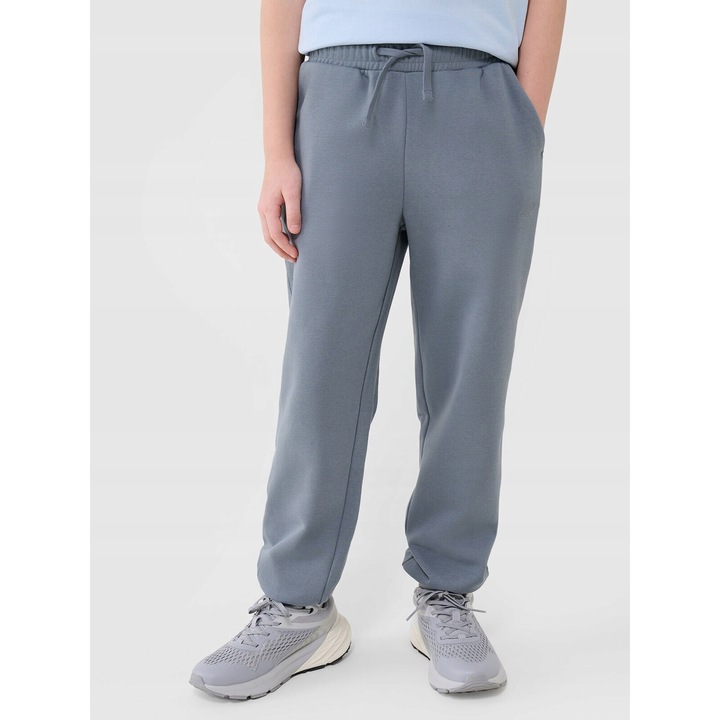 Gyerek sportnadrág, 4F, türkiz, pamut, 122 CM